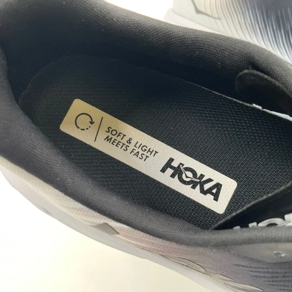 Hoka Rincon 3 Men's Running Shoes Black White Lightweight Size XX‎